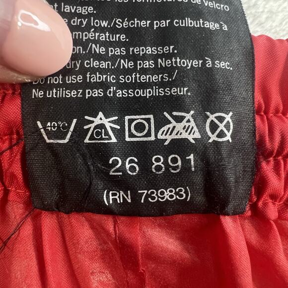 Helly Hansen L Large Rain Pants Red Packable Nylon Water Resistant Pull On - Picture 10 of 16